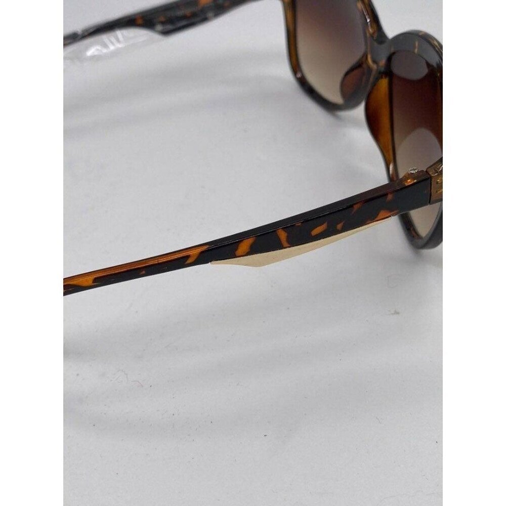 Hatcher Oversized Sunglasses Flower Frame Womens Brown Gradient Lens Polycarbona - Picture 9 of 12